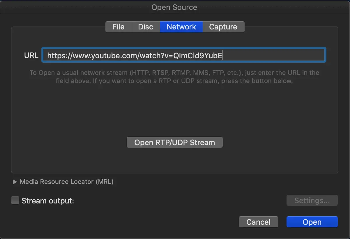 how to use vlc to download youtube videos mac