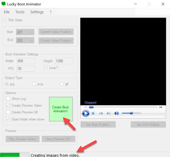 Create-Boot-animation-from-video