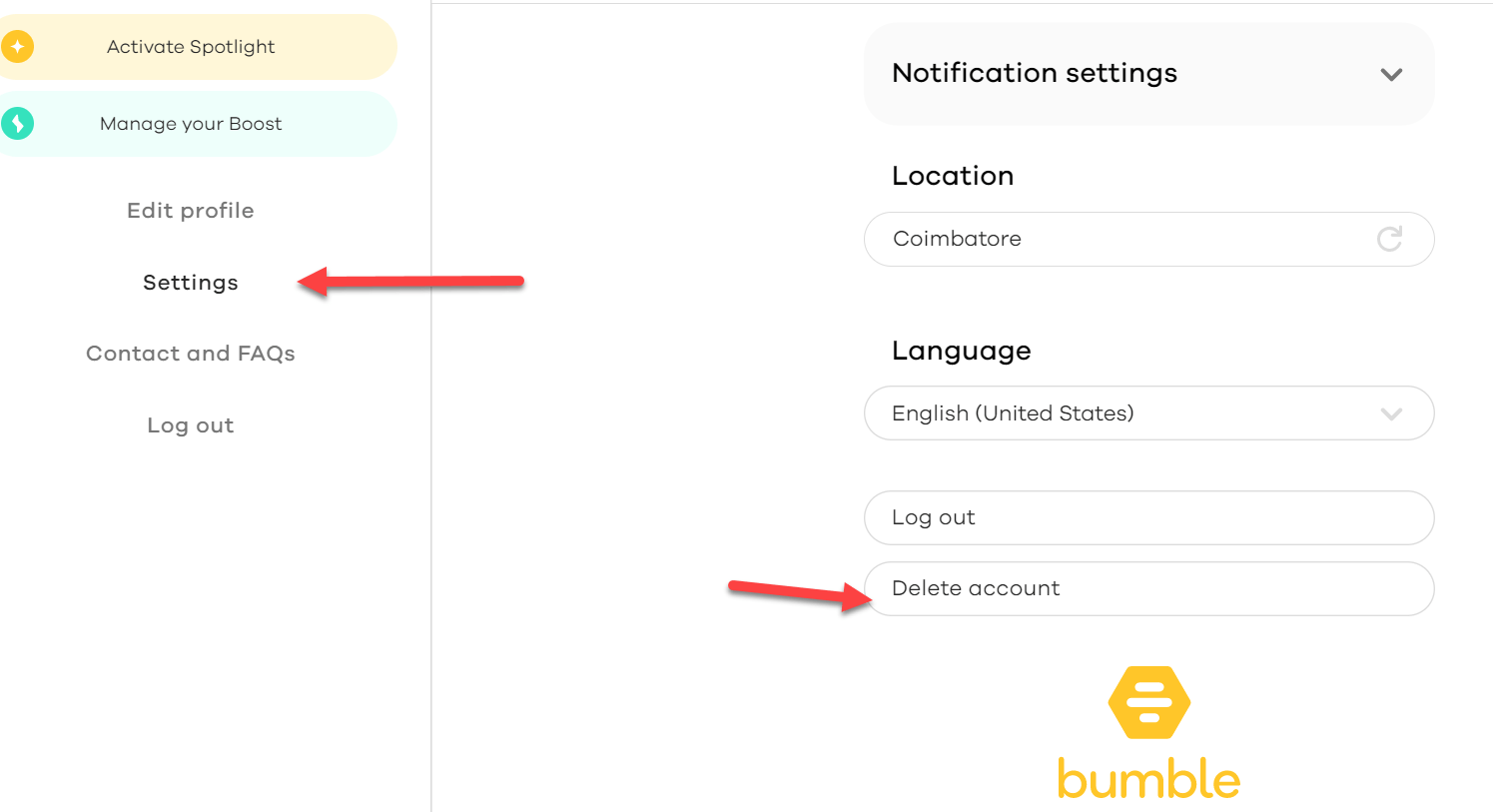 how to create a bumble account