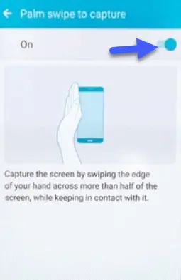 Palm Swipe Galaxy A7 (2016) Screenshot