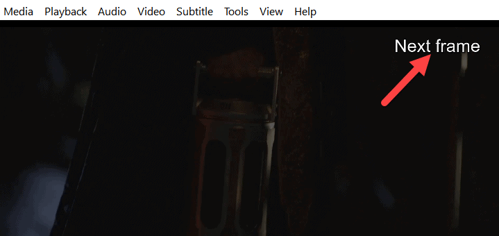 how to go frame by frame in vlc media player