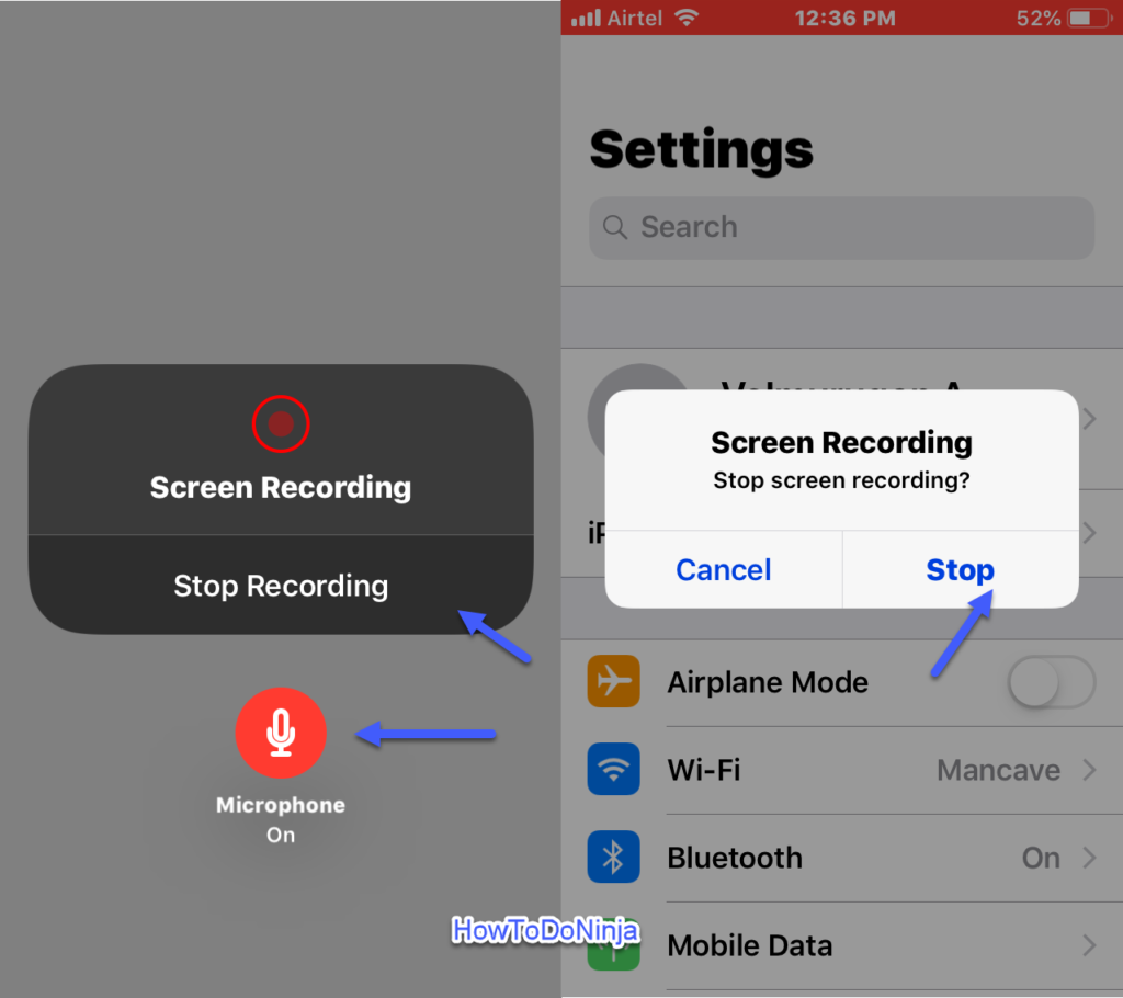 Screen record with Audio on iPad mini 4 (2015)