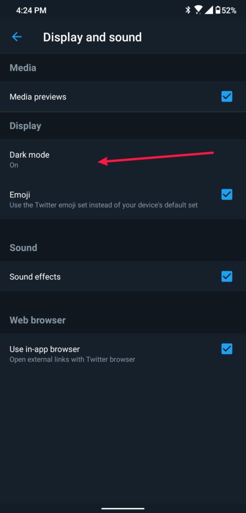 Twitter Dark Mode 