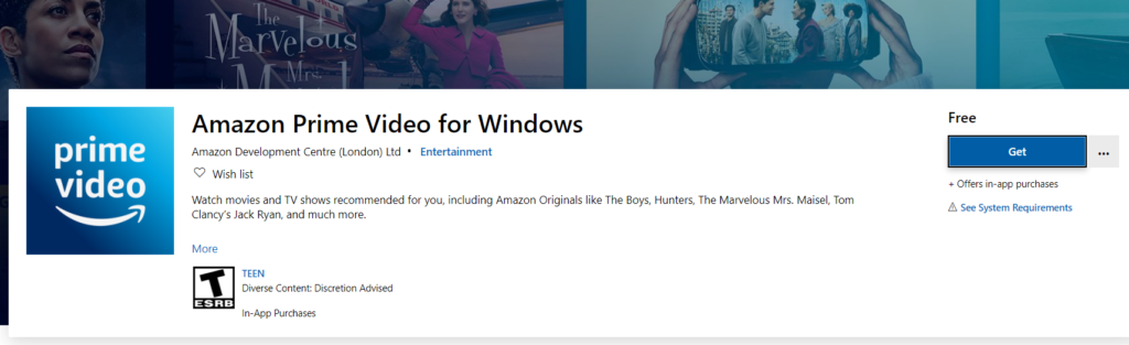 Download & Install Amazon Prime Video for Windows