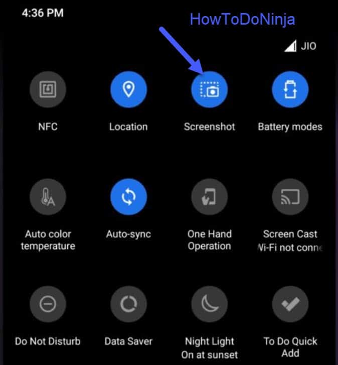 Coolpad 7230S Screenshot Toggle