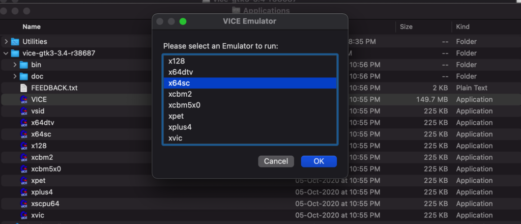 use vice emulator mac