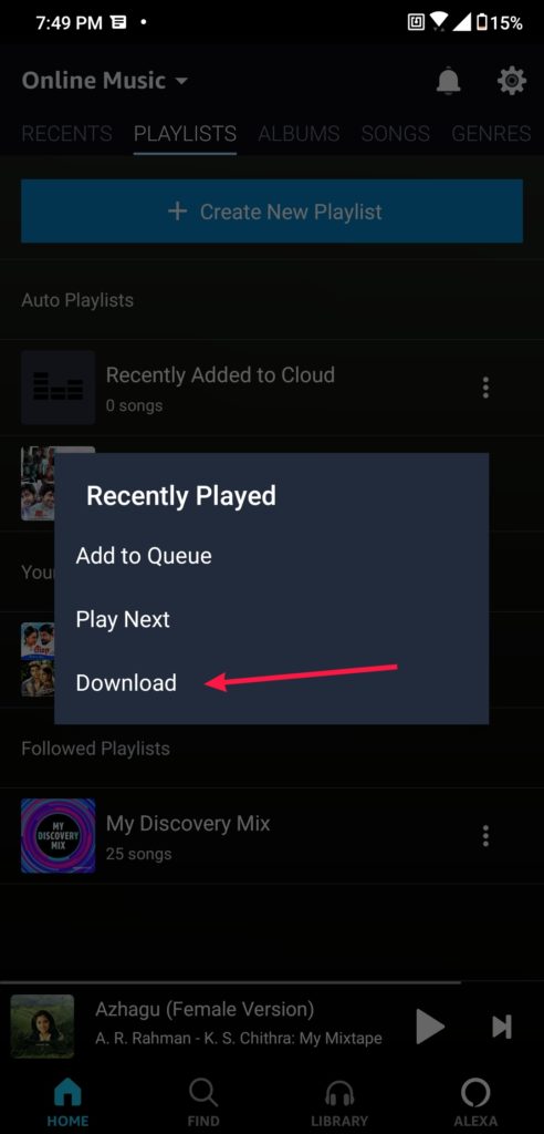 will amazon prime music play offline