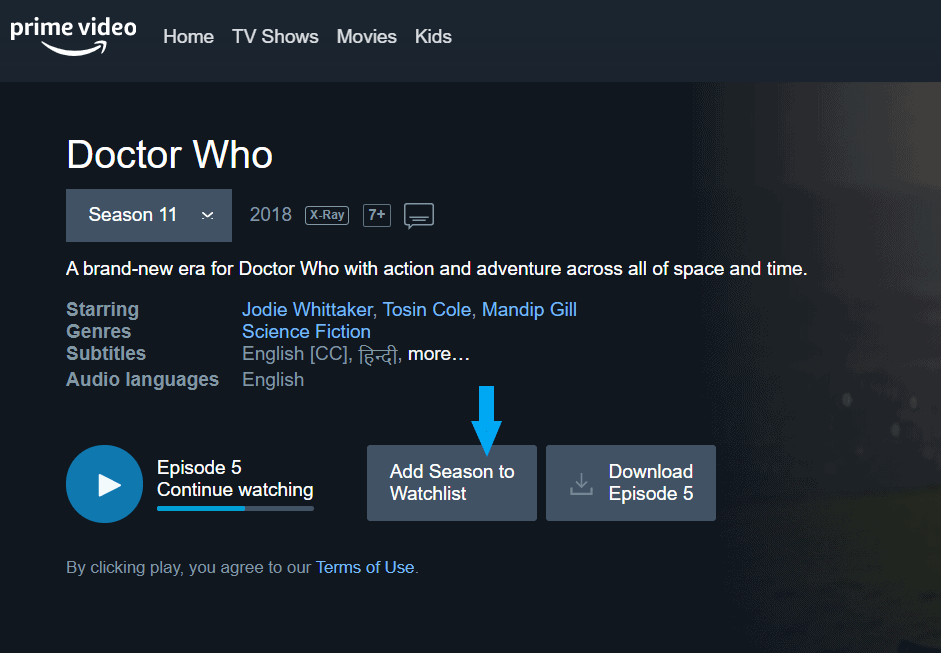 How to watch on sale watchlist on amazon prime