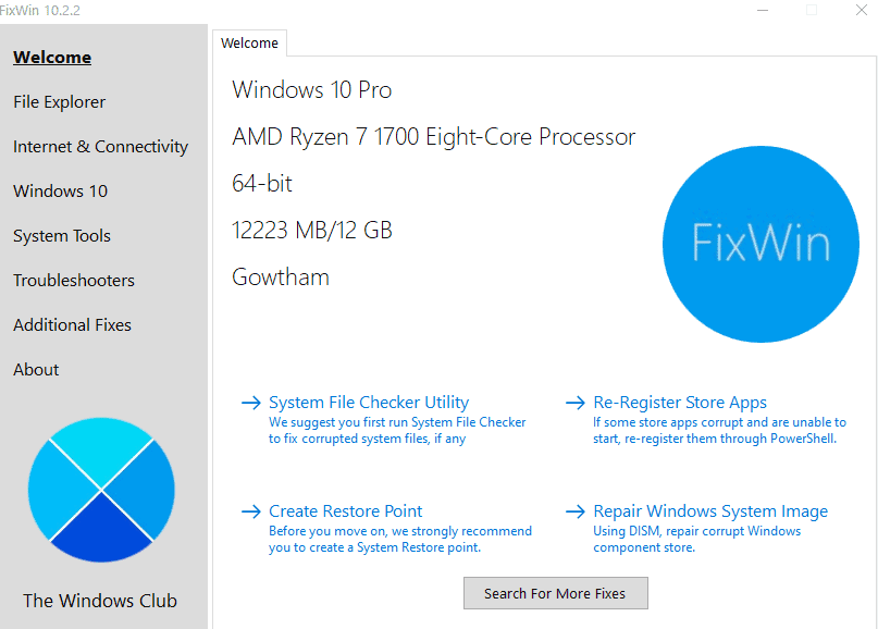 fixwin 10 download.com