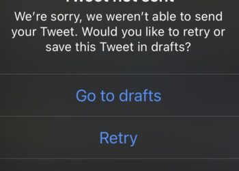Tweet not Sent. We’re sorry we weren’t able to send your tweet Error – Fix